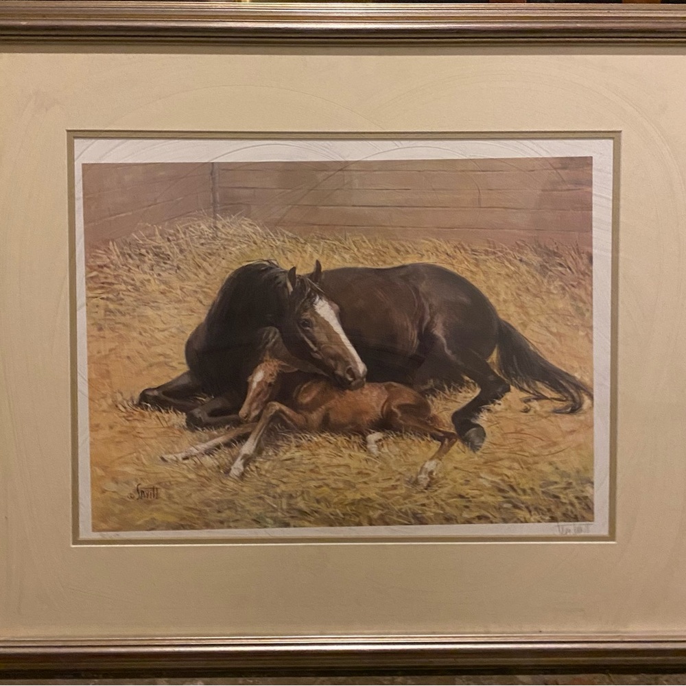 Sam Savitt Horse Print - Mother’s Love